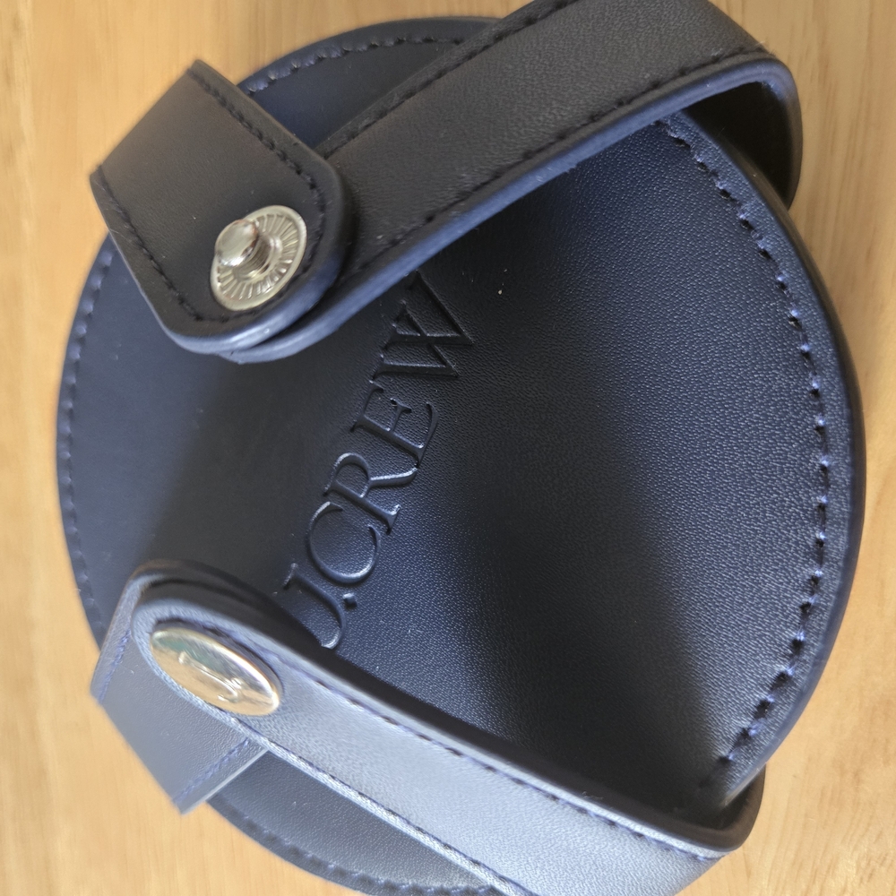 J. Crew Blue Leather Coasters
